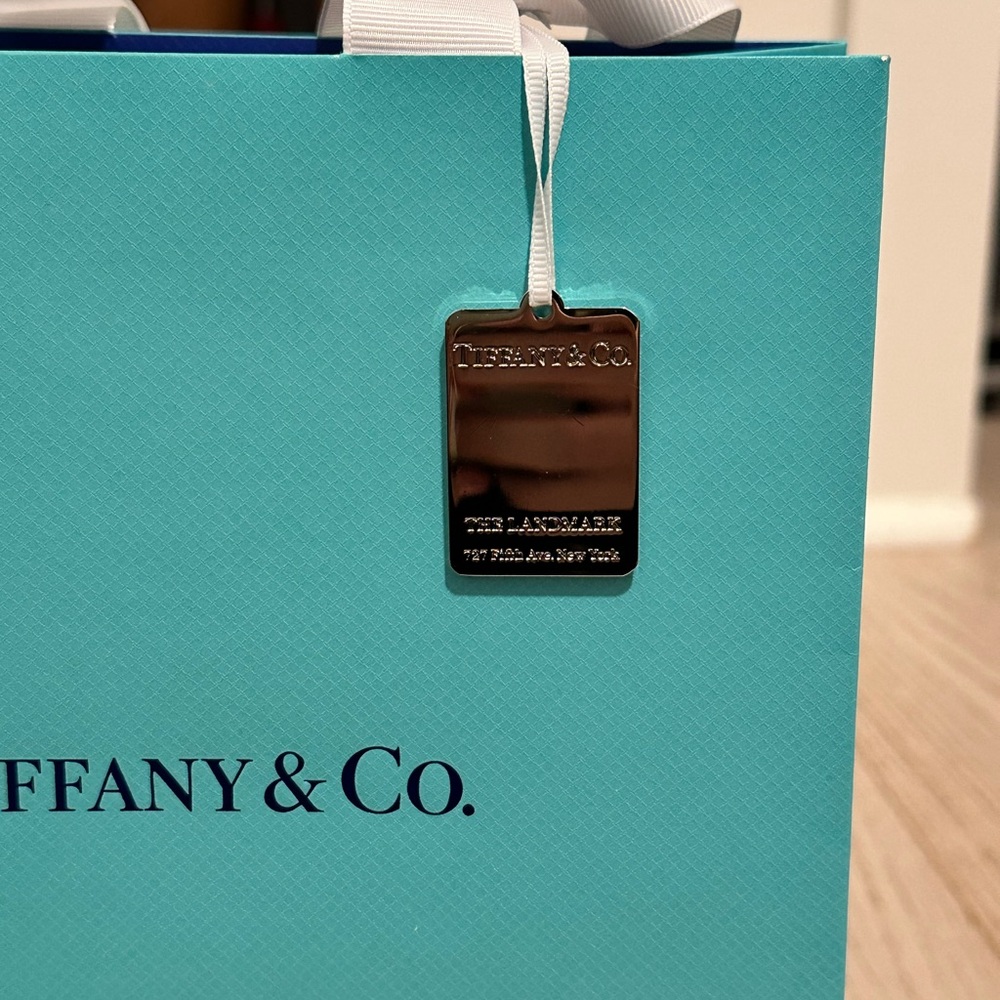 Tiffany & Co. Turquoise Bag with iconic landmark pendent - Picture 4 of 4
